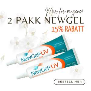 2 pakk med Silikongele NewGel + UV m/spf 30 15g (NGO-8015)