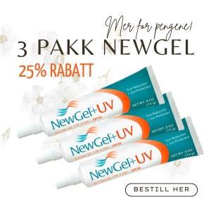3 pakk med Silikongele NewGel + UV m/spf 30 15g (NGO-8015)